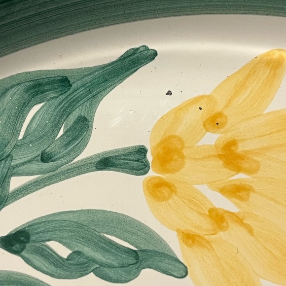 Caleca 10” Vegetable Bowl.  Meadow Print Collection - Picture 4 of 8